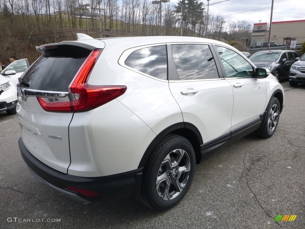 2018 CR-V EX AWD - White Diamond Pearl / Black photo #4