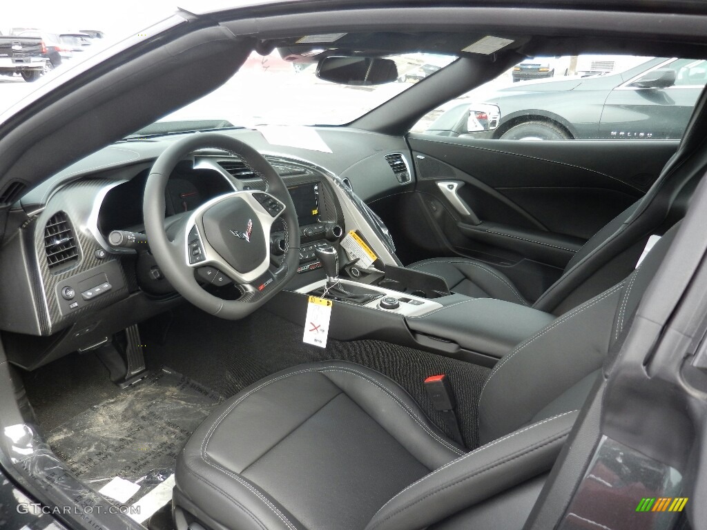 Black Interior 2019 Chevrolet Corvette Z06 Coupe Photo #125969492