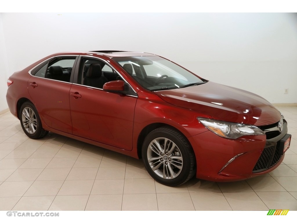 2015 Camry SE - Ruby Flare Pearl / Black photo #1