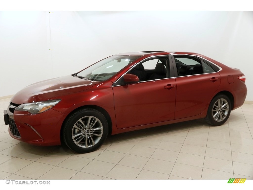 2015 Camry SE - Ruby Flare Pearl / Black photo #3
