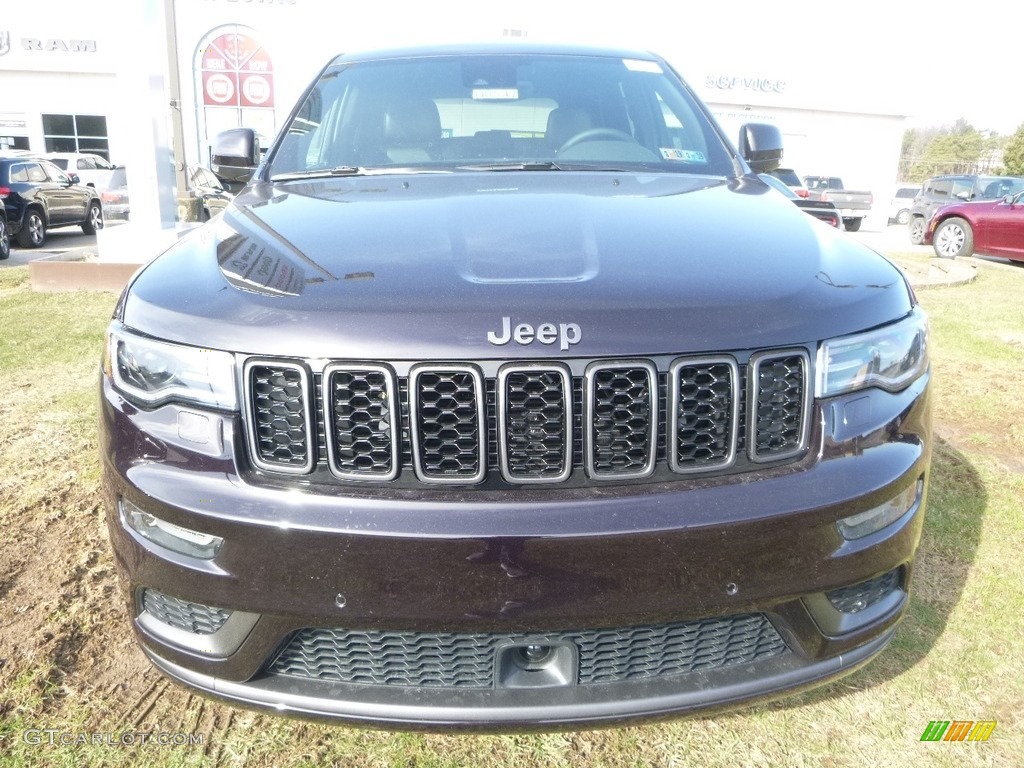 2018 Grand Cherokee Overland 4x4 - Sangria Metallic / Black photo #8