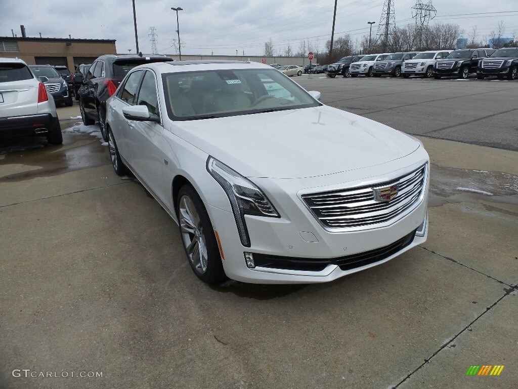 Crystal White Tricoat 2018 Cadillac CT6 3.6 Platinum AWD Sedan Exterior Photo #125973476