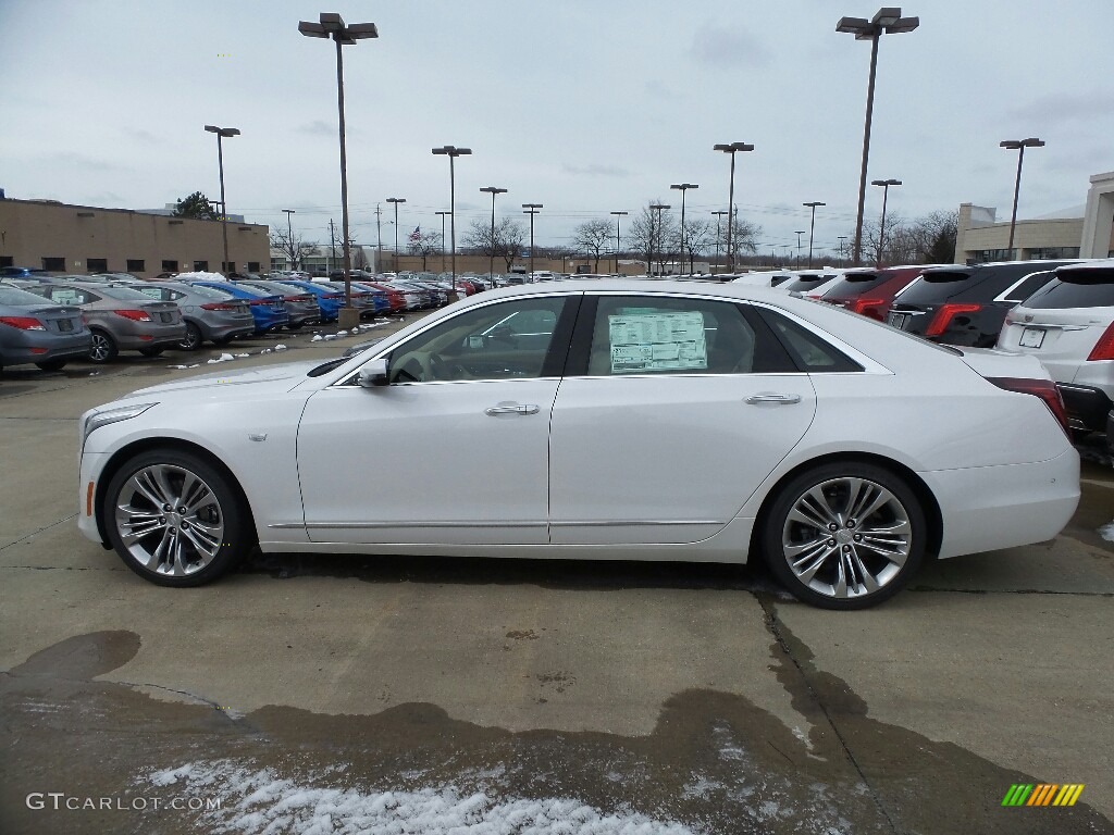 Crystal White Tricoat 2018 Cadillac CT6 3.6 Platinum AWD Sedan Exterior Photo #125973491