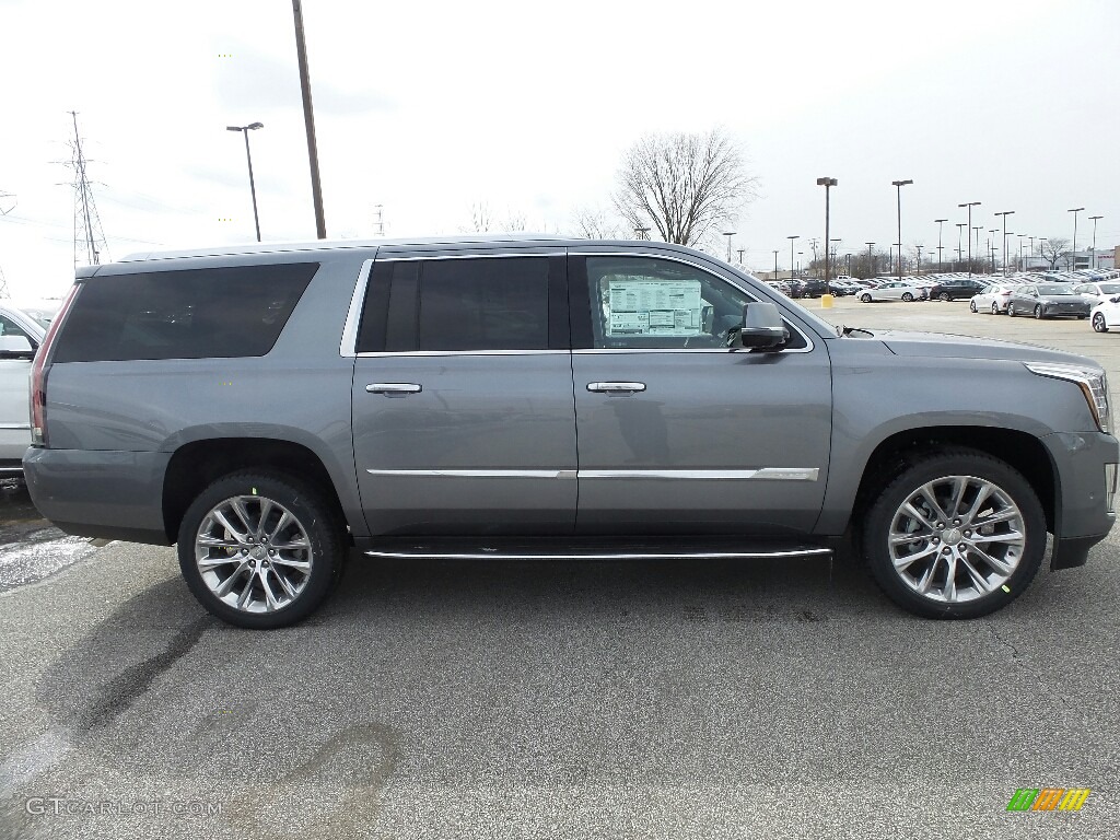 Satin Steel Metallic 2018 Cadillac Escalade ESV Luxury 4WD Exterior Photo #125974190