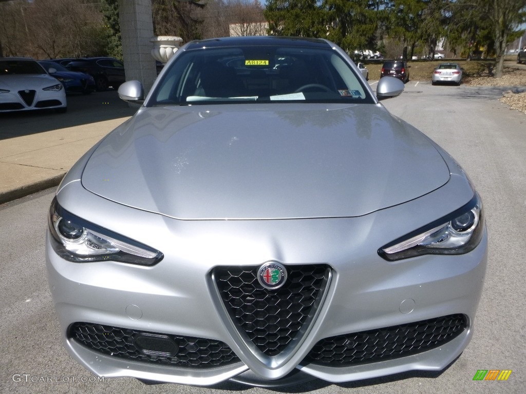 2018 Giulia Ti AWD - Silverstone Gray Metallic / Black/Dark Gray photo #12