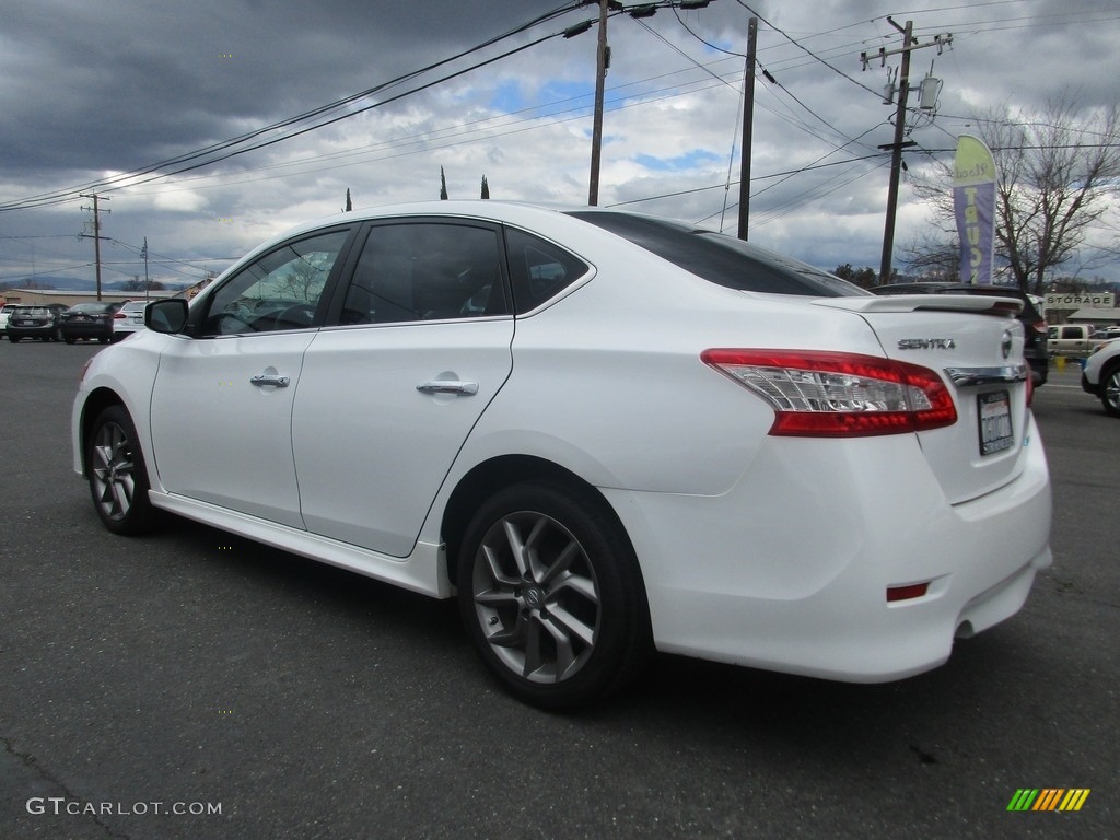 2014 Sentra SR - Aspen White / Charcoal photo #5