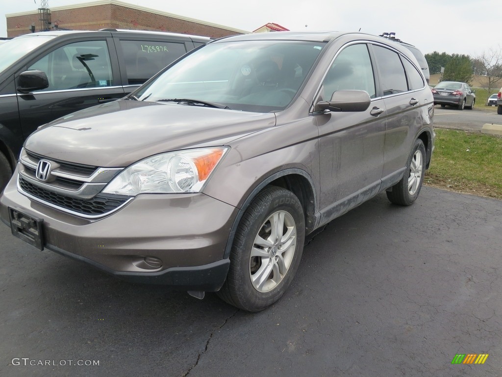 2011 CR-V EX-L 4WD - Alabaster Silver Metallic / Black photo #2