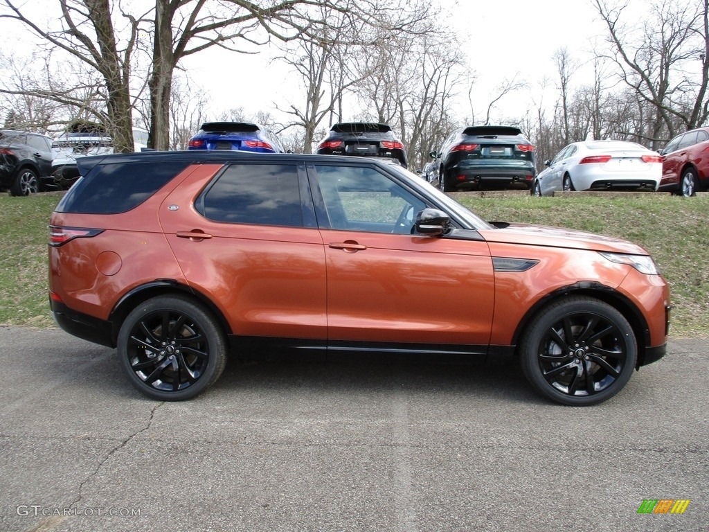 Namib Orange Metallic 2018 Land Rover Discovery HSE Luxury Exterior Photo #125980501