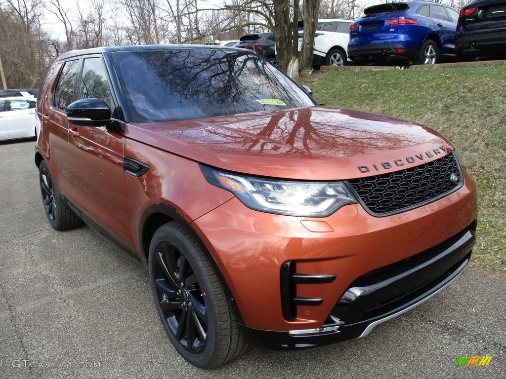 Namib Orange Metallic 2018 Land Rover Discovery HSE Luxury Exterior Photo #125980629
