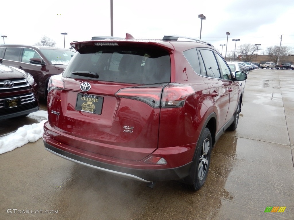 2018 RAV4 XLE - Ruby Flare Pearl / Ash photo #2