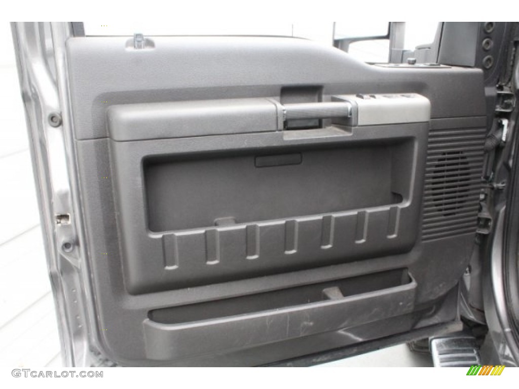 2012 F250 Super Duty Lariat Crew Cab 4x4 - Sterling Grey Metallic / Black photo #15