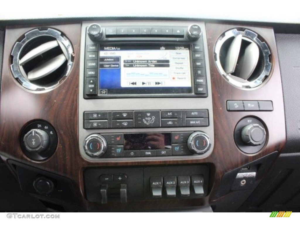 2012 F250 Super Duty Lariat Crew Cab 4x4 - Sterling Grey Metallic / Black photo #21