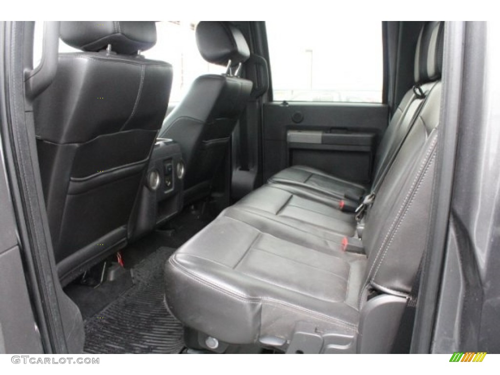 2012 F250 Super Duty Lariat Crew Cab 4x4 - Sterling Grey Metallic / Black photo #27