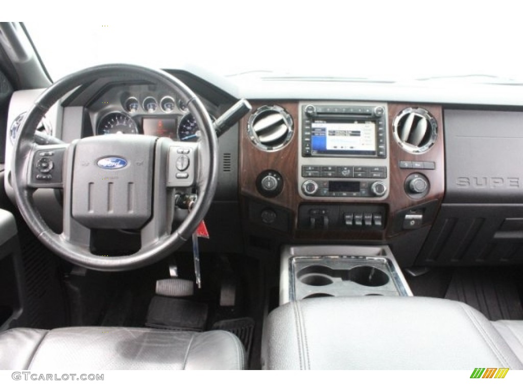 2012 F250 Super Duty Lariat Crew Cab 4x4 - Sterling Grey Metallic / Black photo #28
