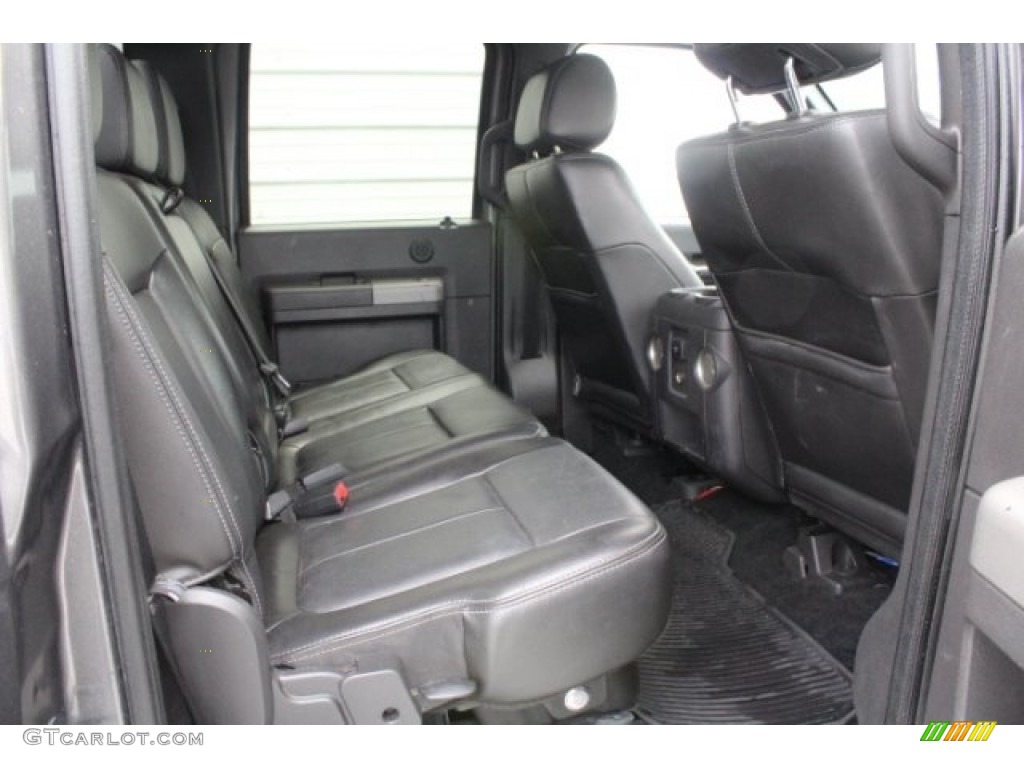 2012 F250 Super Duty Lariat Crew Cab 4x4 - Sterling Grey Metallic / Black photo #31