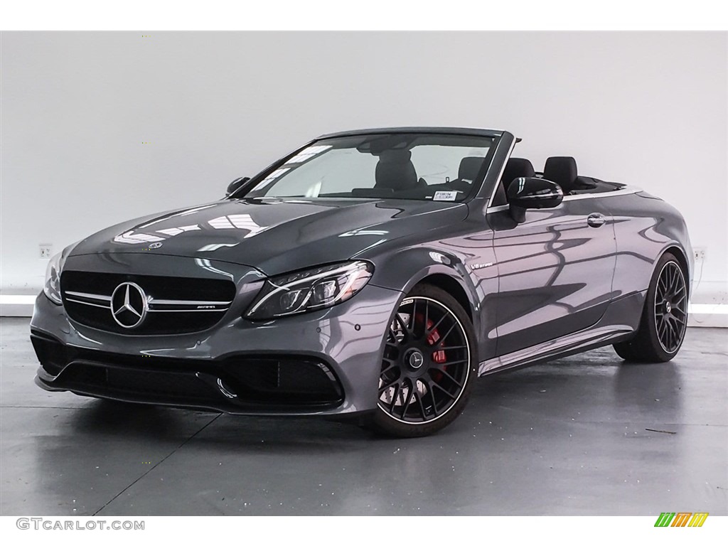 Selenite Grey Metallic 2018 Mercedes-Benz C 63 S AMG Cabriolet Exterior Photo #125983999