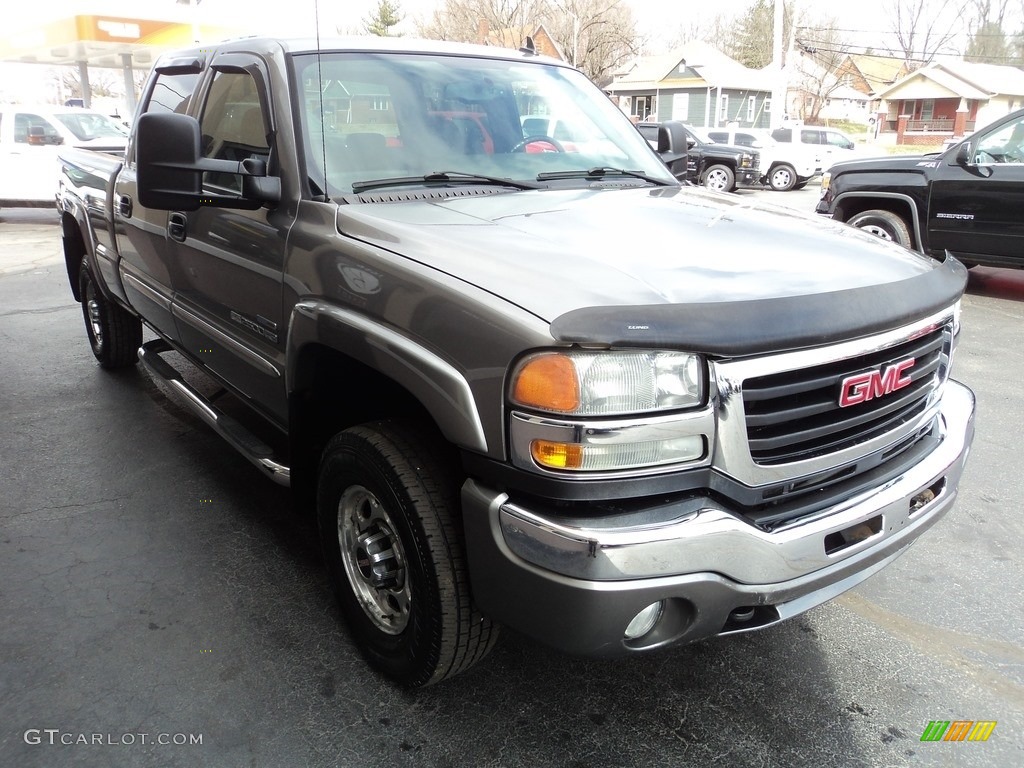 2007 Sierra 2500HD Classic SLE Crew Cab 4x4 - Steel Gray Metallic / Dark Charcoal photo #5