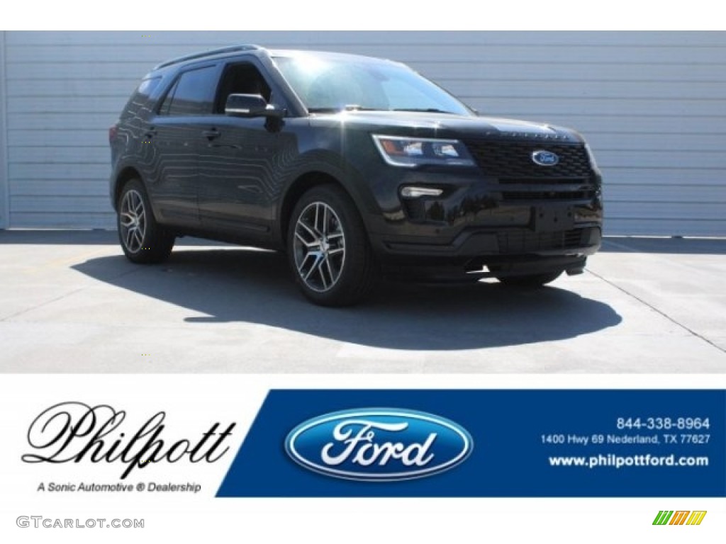 2018 Explorer Sport 4WD - Shadow Black / Ebony Black photo #1