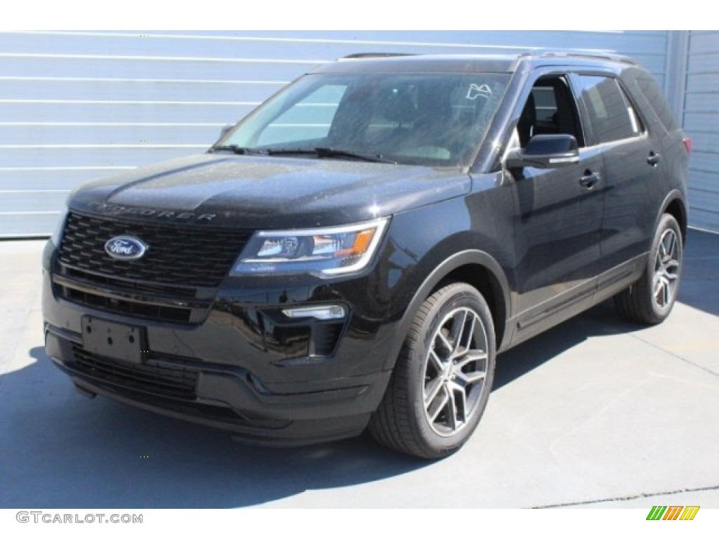 2018 Explorer Sport 4WD - Shadow Black / Ebony Black photo #3