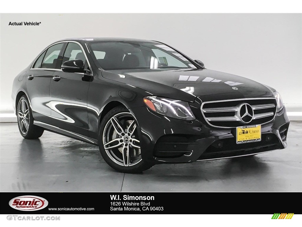 2018 E 300 Sedan - Black / Black photo #1