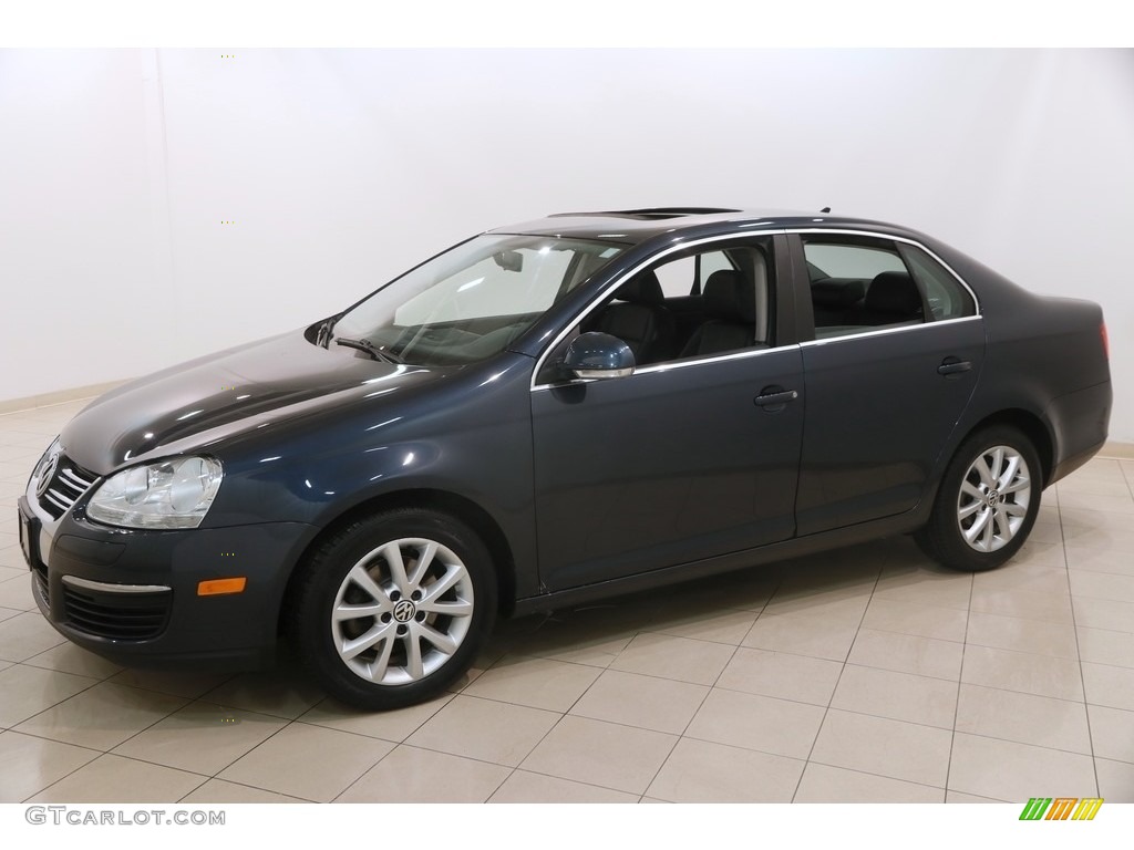 2010 Jetta SE Sedan - Blue Graphite Metallic / Titan Black photo #3