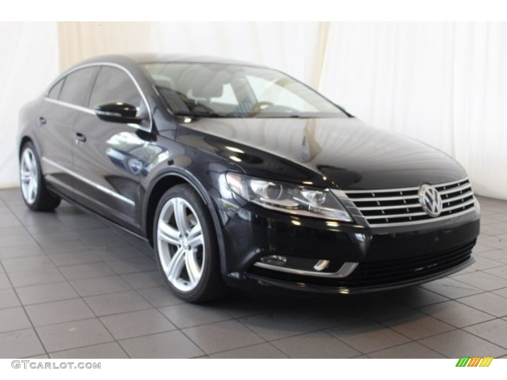 2013 CC Sport Plus - Deep Black Metallic / Desert Beige/Black photo #2