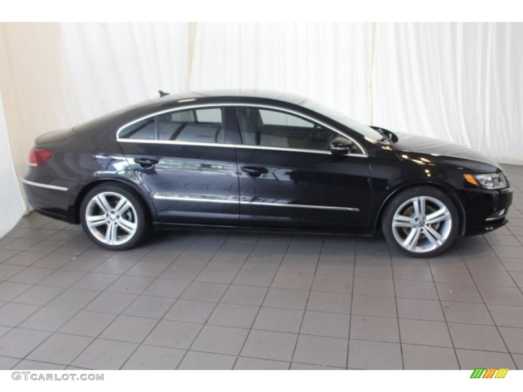 2013 CC Sport Plus - Deep Black Metallic / Desert Beige/Black photo #3