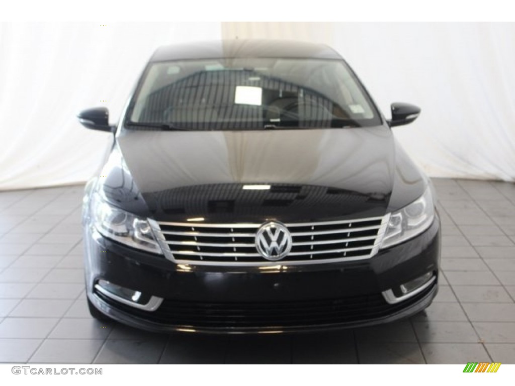 2013 CC Sport Plus - Deep Black Metallic / Desert Beige/Black photo #4