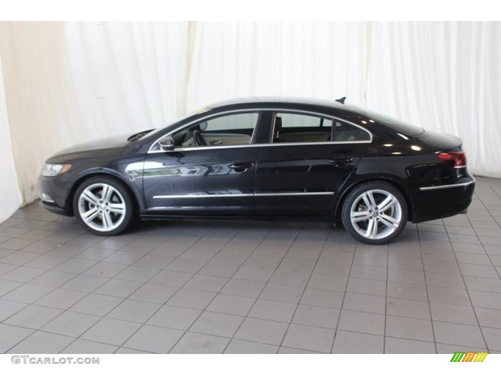 2013 CC Sport Plus - Deep Black Metallic / Desert Beige/Black photo #5
