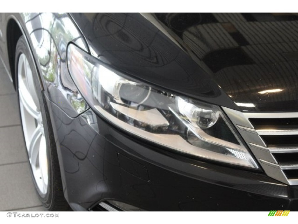 2013 CC Sport Plus - Deep Black Metallic / Desert Beige/Black photo #6