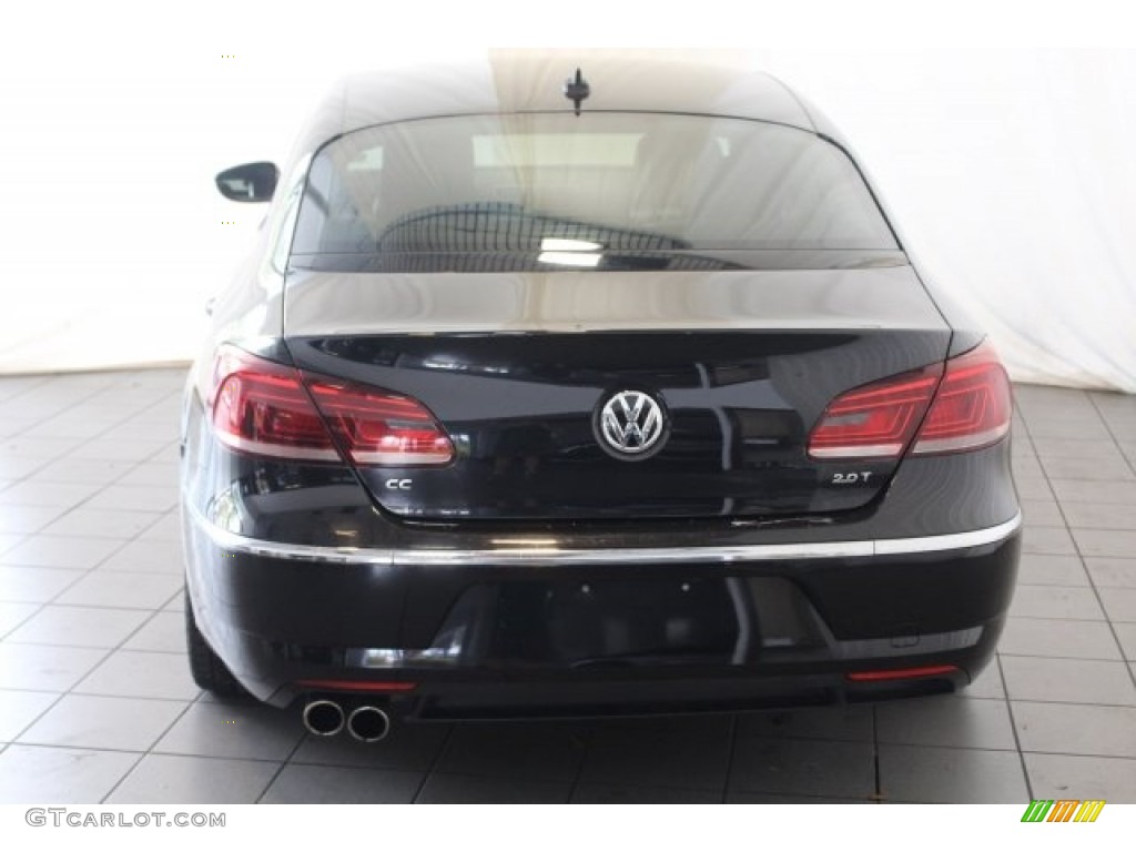 2013 CC Sport Plus - Deep Black Metallic / Desert Beige/Black photo #8