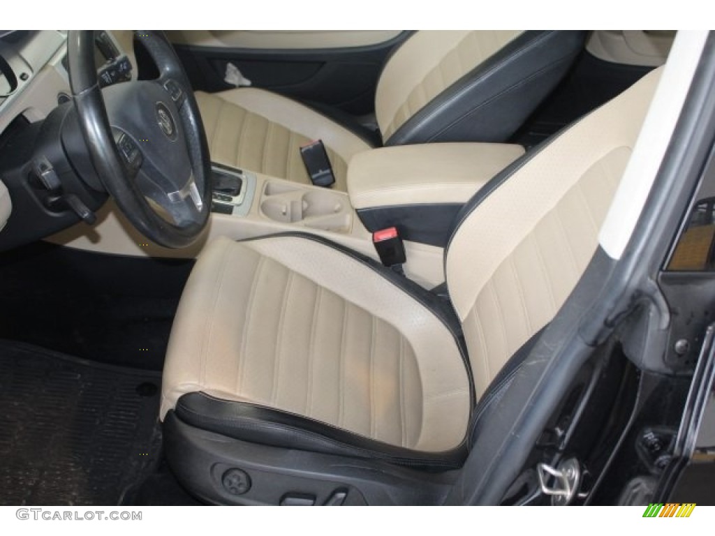 2013 CC Sport Plus - Deep Black Metallic / Desert Beige/Black photo #16