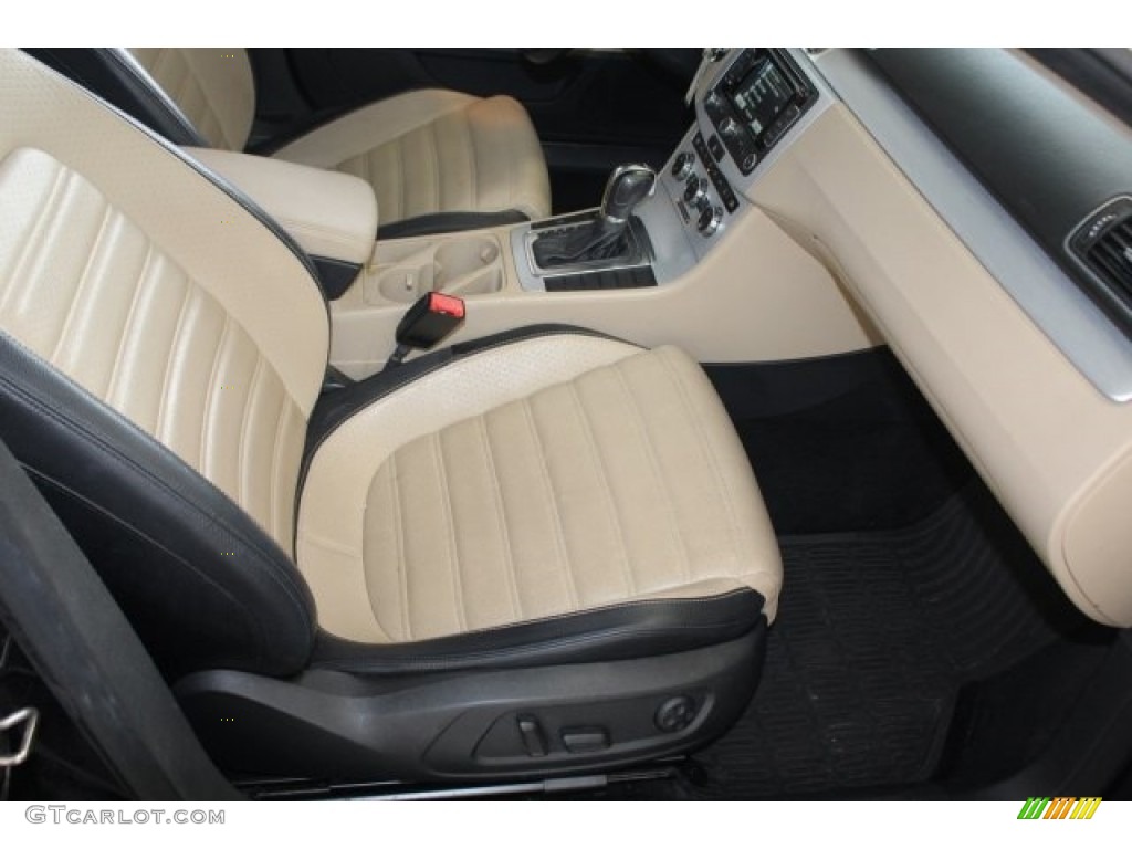 2013 CC Sport Plus - Deep Black Metallic / Desert Beige/Black photo #37