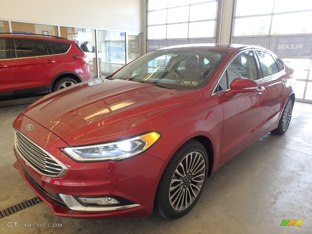 2017 Fusion SE - Ruby Red / Ebony photo #4