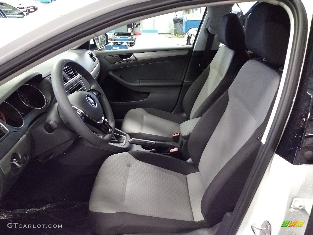 2018 Jetta S - Pure White / Black/Palladium Gray photo #3