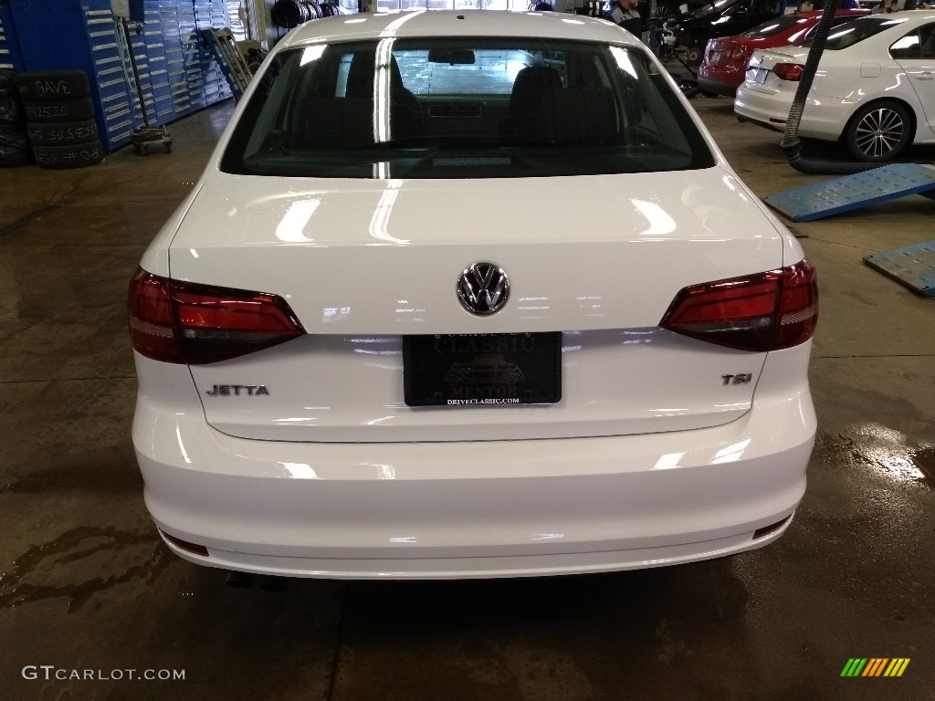 2018 Jetta S - Pure White / Black/Palladium Gray photo #5