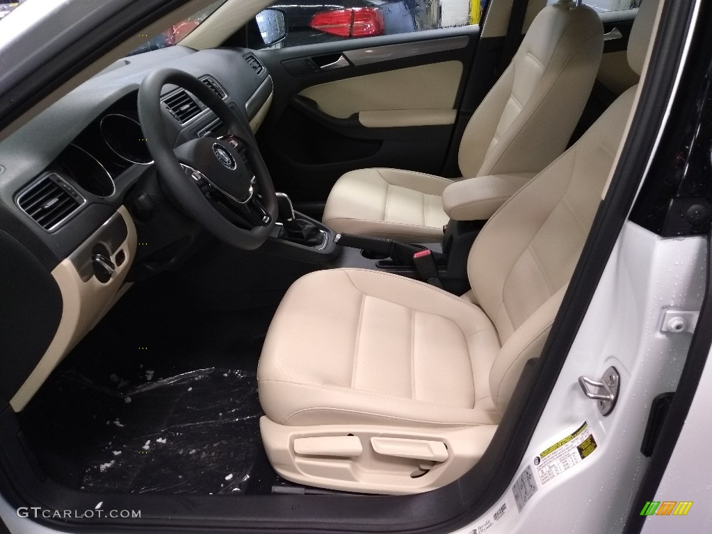 2018 Jetta Wolfsburg Edition - Pure White / Cornsilk Beige photo #3