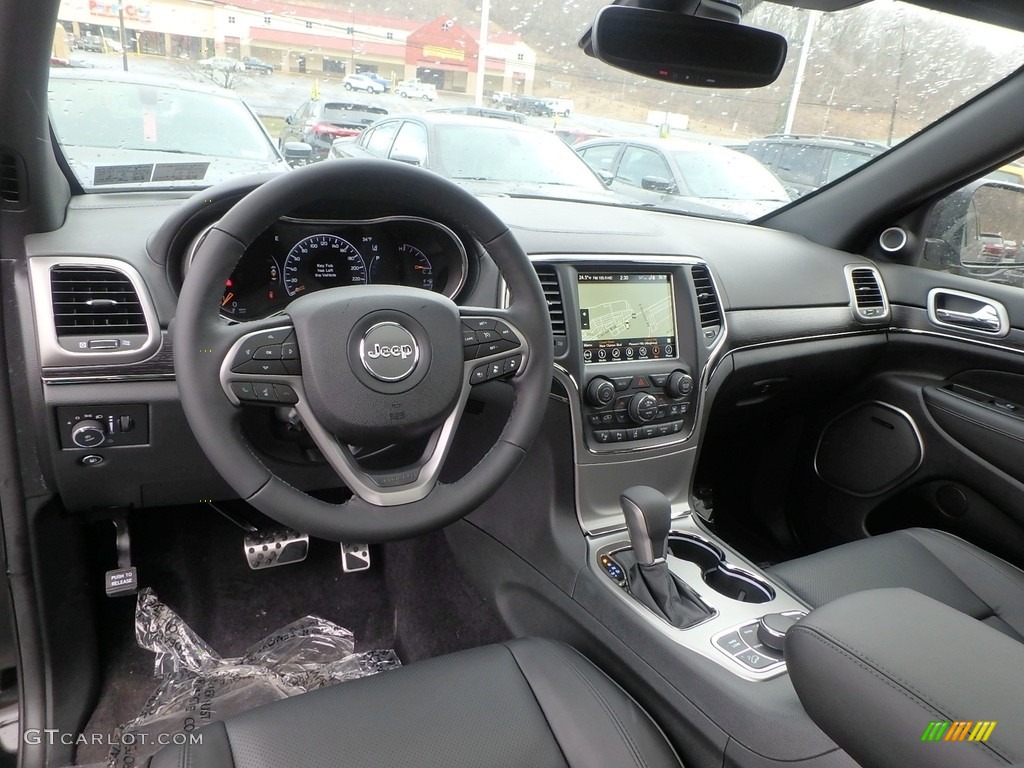 Black Interior 2018 Jeep Grand Cherokee Overland 4x4 Photo #125989353