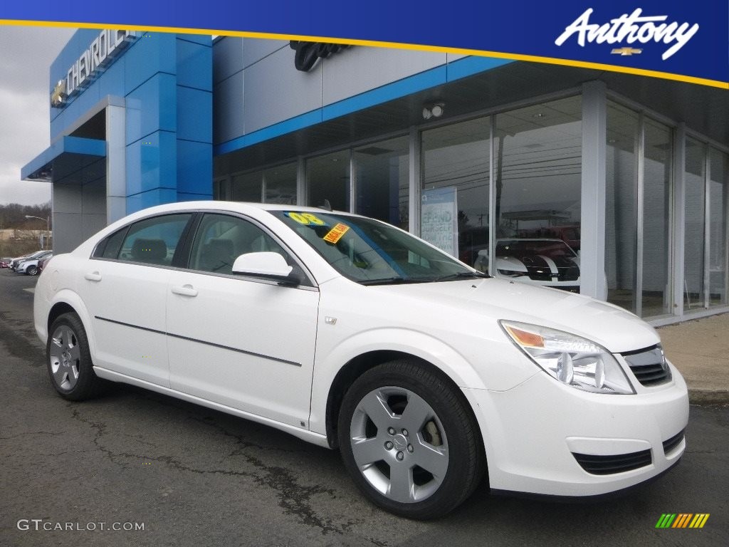 2008 Aura XE 3.5 - Cream White / Tan photo #1