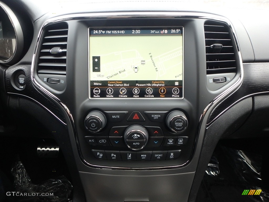2018 Jeep Grand Cherokee Overland 4x4 Controls Photo #125989461