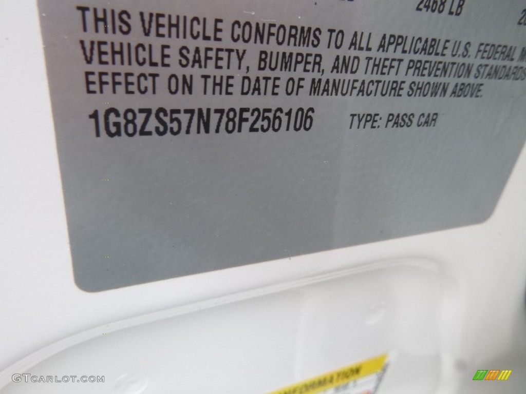 2008 Aura XE 3.5 - Cream White / Tan photo #16