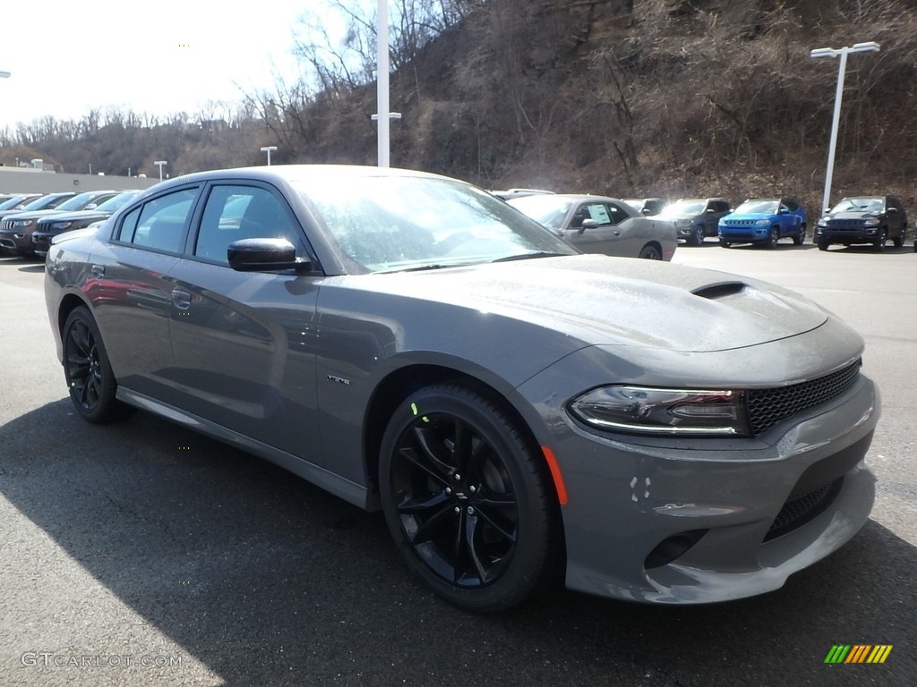 2018 Charger R/T - Destroyer Gray / Black photo #7