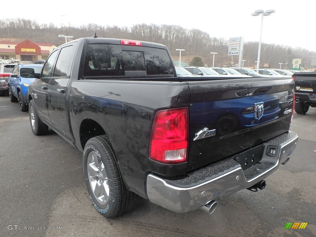 2018 1500 Big Horn Crew Cab 4x4 - Brilliant Black Crystal Pearl / Black/Diesel Gray photo #3