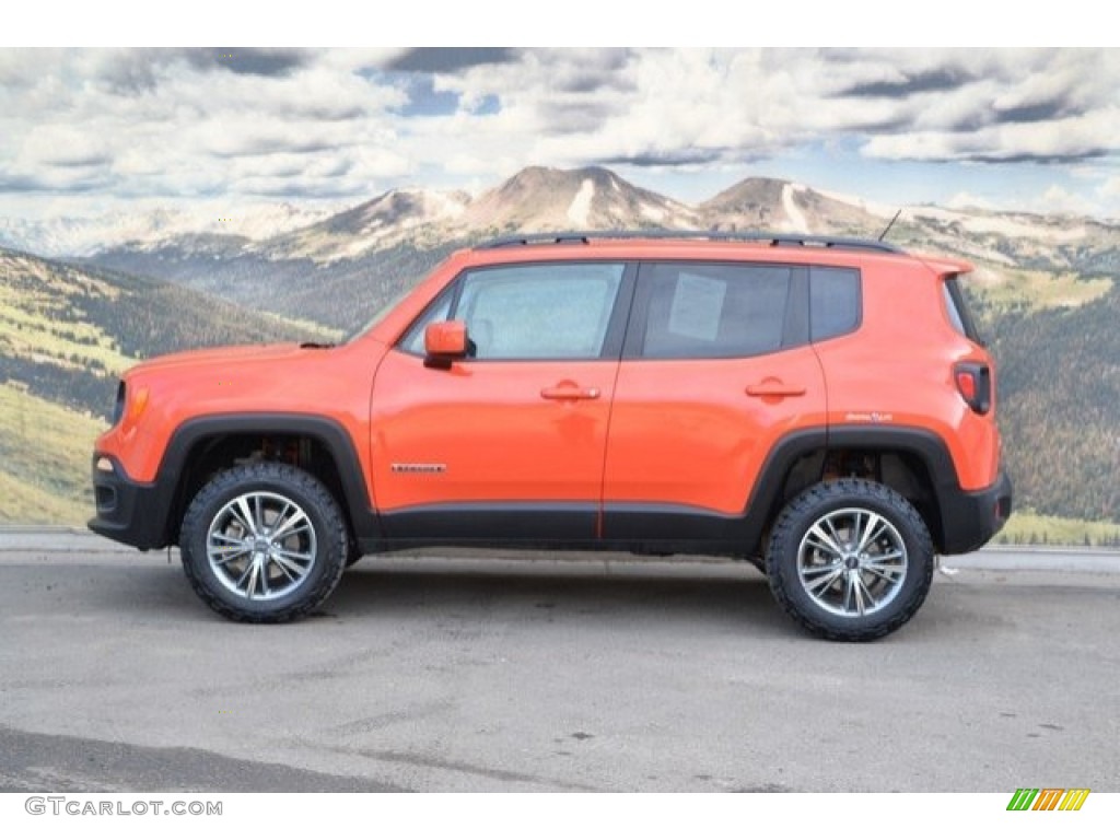 2016 Renegade Latitude 4x4 - Omaha Orange / Bark Brown/Ski Grey photo #6