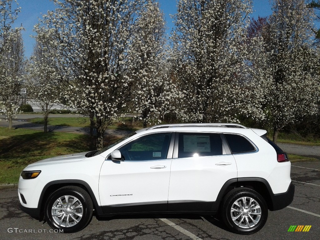 Bright White 2019 Jeep Cherokee Latitude Exterior Photo #125991960