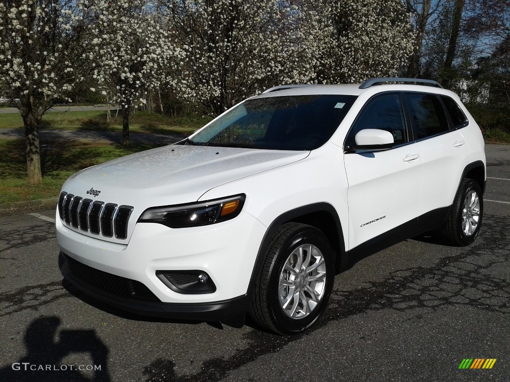 Bright White 2019 Jeep Cherokee Latitude Exterior Photo #125991987
