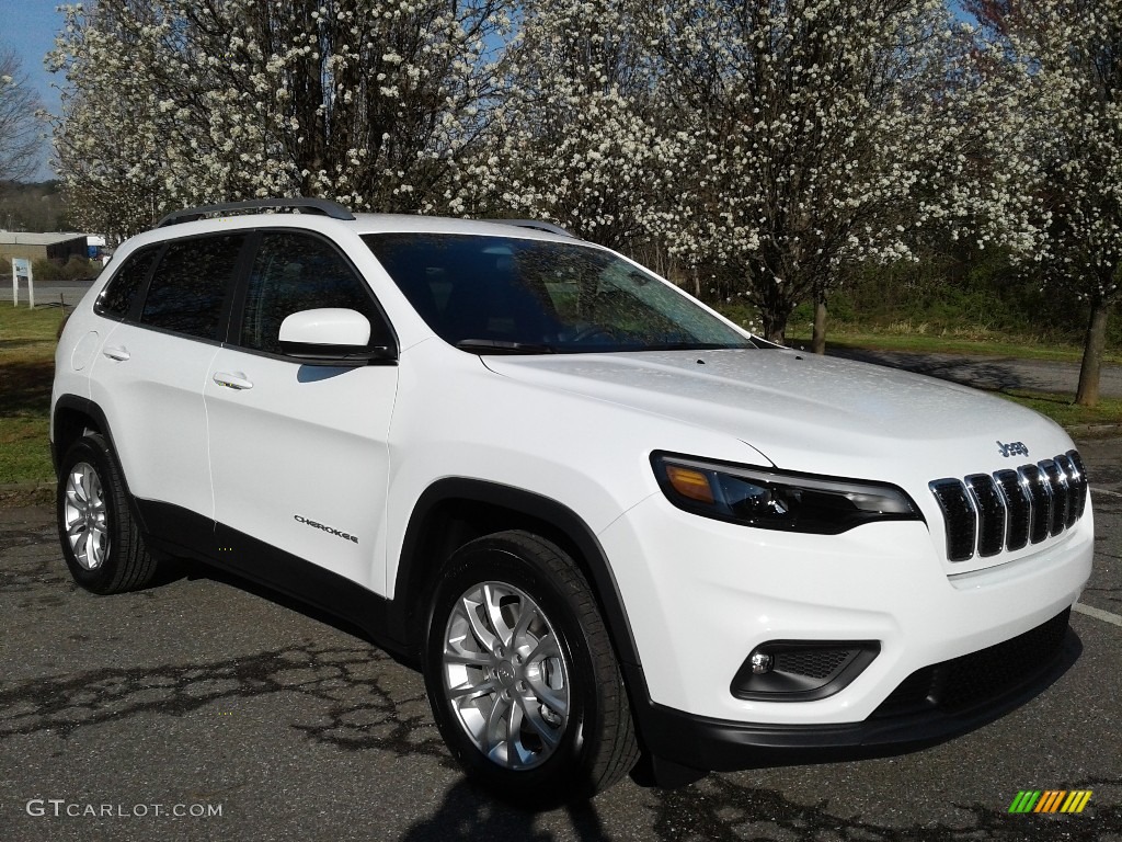 Bright White 2019 Jeep Cherokee Latitude Exterior Photo #125992050