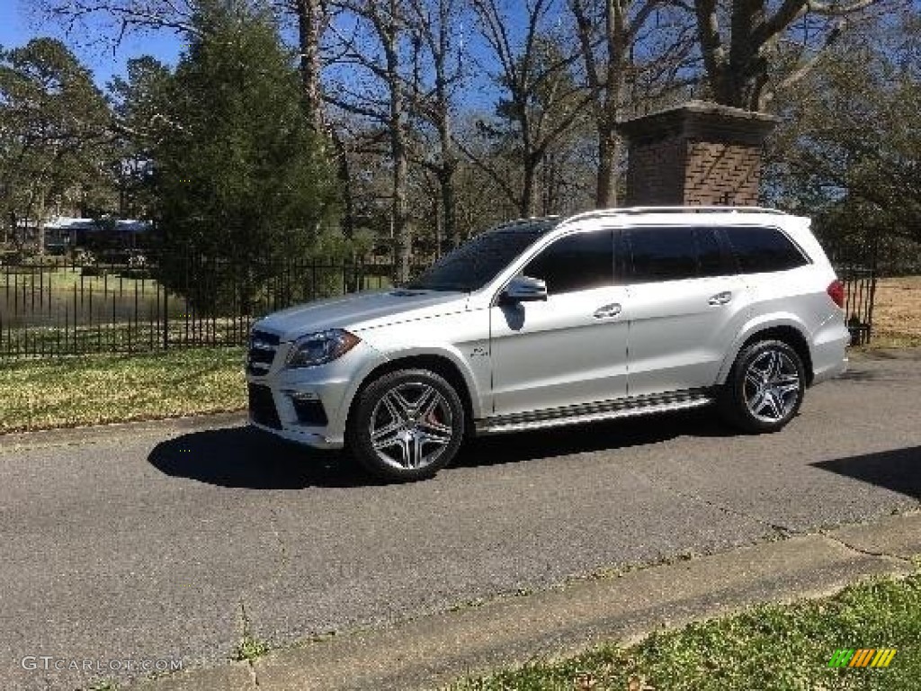 2016 GL 63 AMG 4Matic - Diamond Silver Metallic / Auburn Brown/Black photo #1