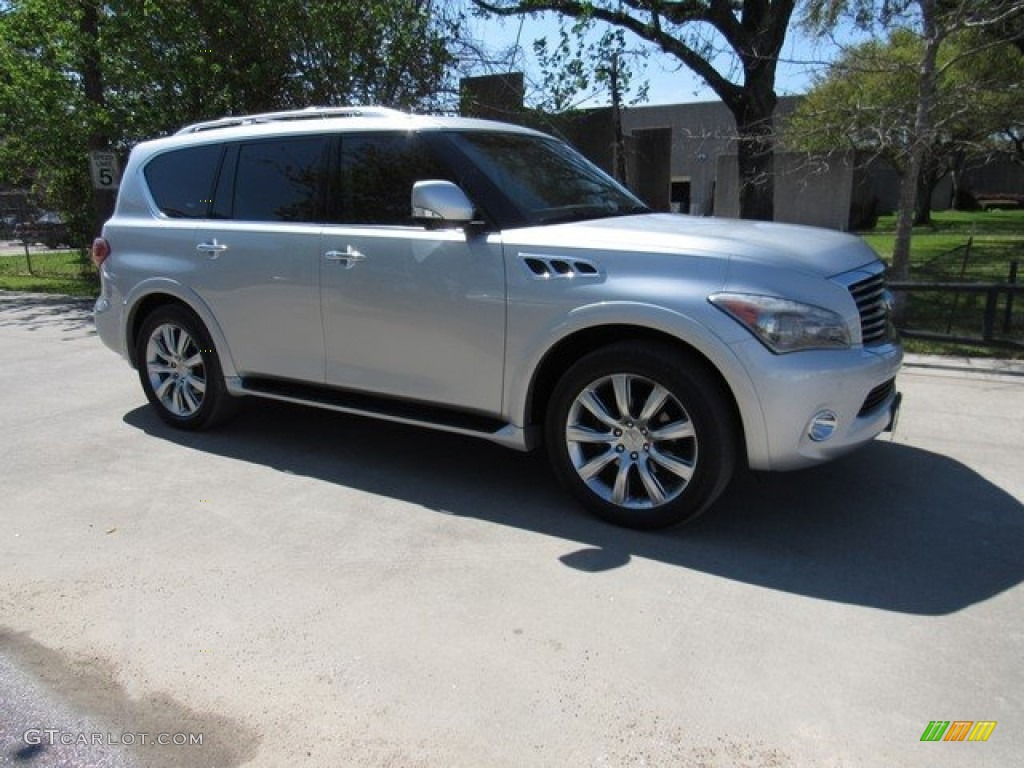 2012 QX 56 4WD - Liquid Platinum / Graphite photo #1
