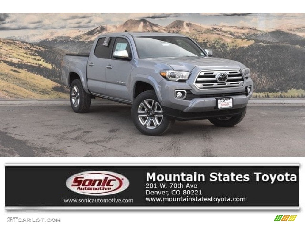 2018 Tacoma Limited Double Cab 4x4 - Cement / Black photo #1